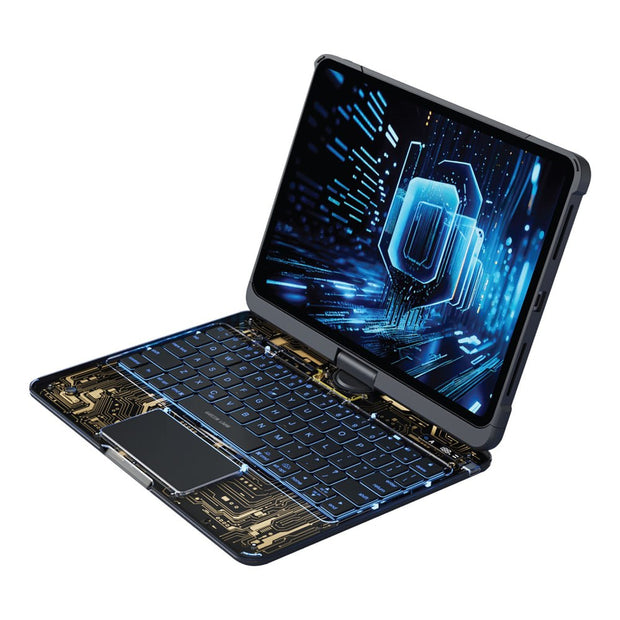 כיסוי מקלדת שקוף יוקרתי Green Lion Transparent Magic Keyboard Case – iPad Pro 11″ / iPad Air 11″ – שחור 💻✨🖤