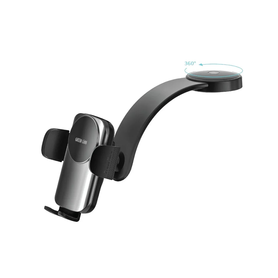 מחזיק טלפון עם טעינה אלחוטית Green Lion Flex Charge Pro Phone Holder – שחור