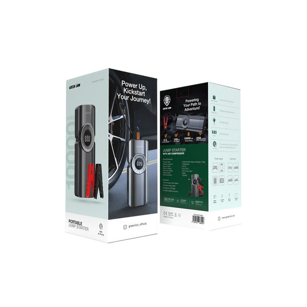 מטען התנעה נייד לרכב Green Lion Portable Jump Starter – שחור