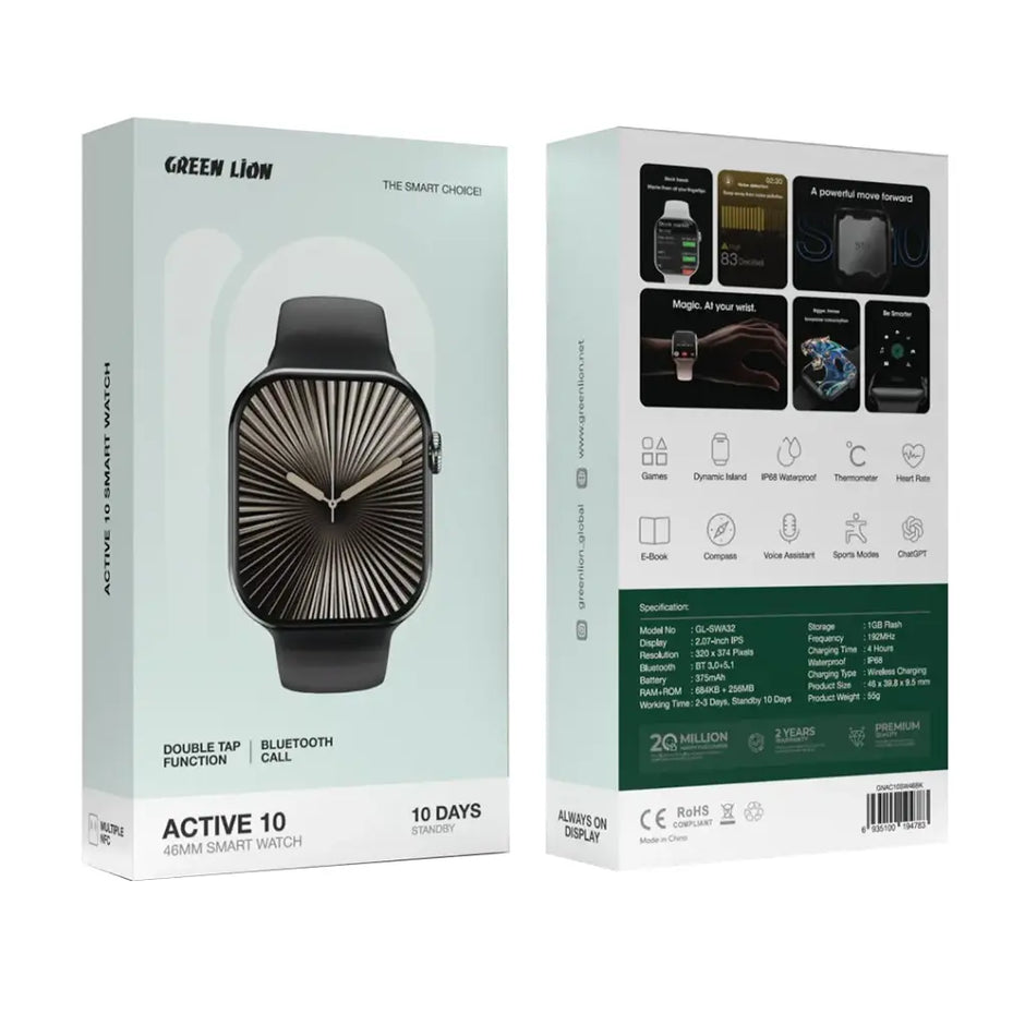 שעון חכם Green Lion Active 10 Smart Watch 46MM