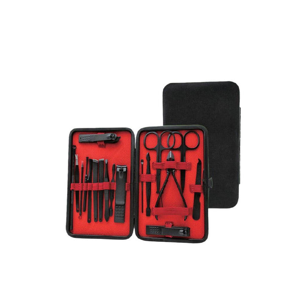 סט מניקור-פדיקור Green Lion 18-in-1 Manicure Travel Cutter – שחור ✂️🖤