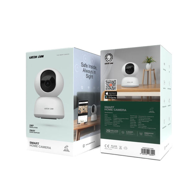 מצלמת אבטחה חכמה Green Lion Smart Home Camera – לבן