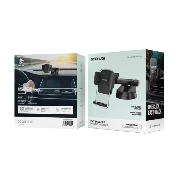 מחזיק טלפון מתכוונן Green Lion Extendable Phone Holder – שחור