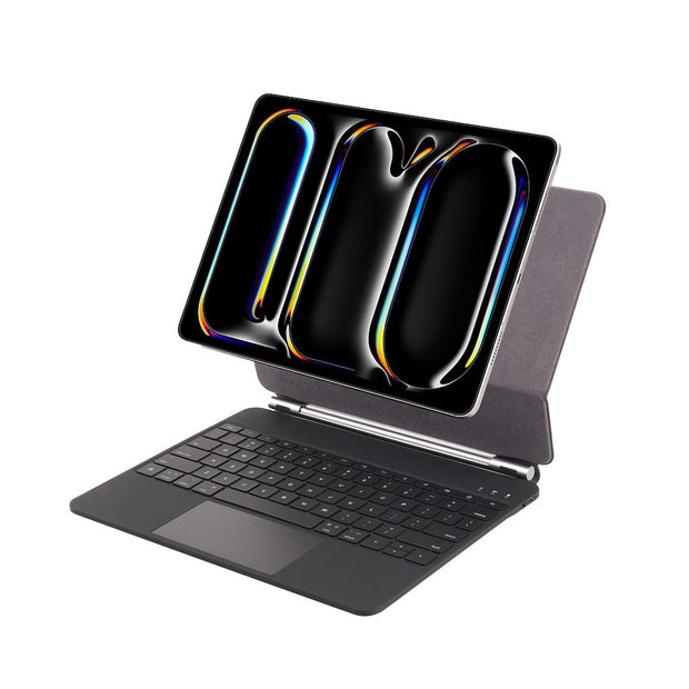 כיסוי מקלדת חכם Green Lion Magic Keyboard Case – iPad Air 13″ – שחור 💻🖱️🖤