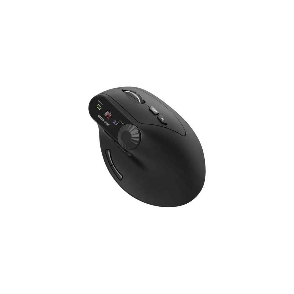 Green Lion Smart OLED Vertical Mouse – Black
