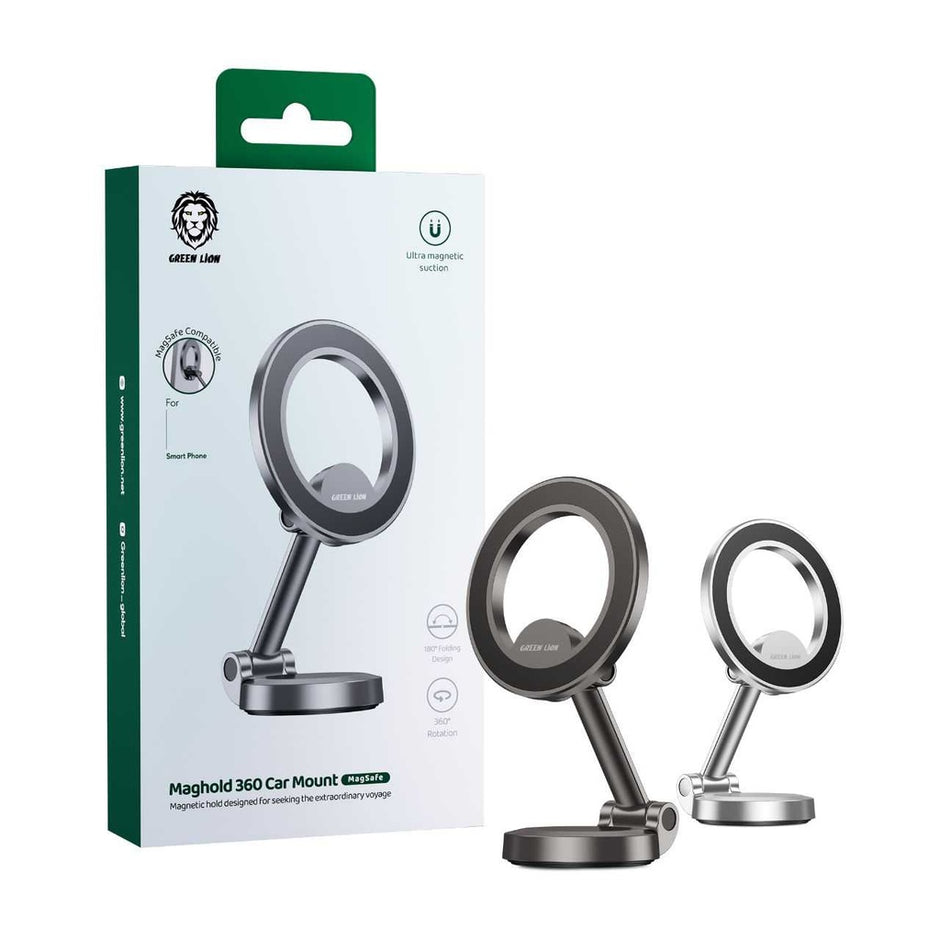 מחזיק טלפון מגנטי לרכב Green Lion MagHold 360 Car Mount