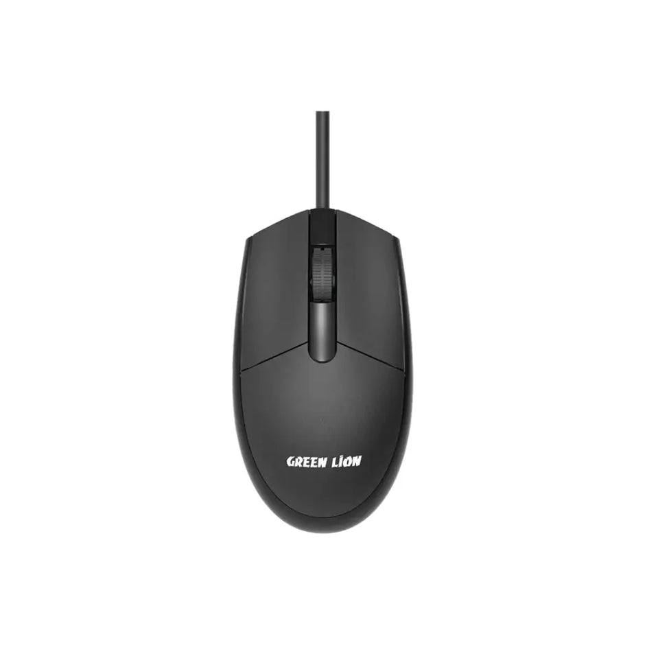 סט מקלדת ועכבר חוטיים Green Lion GKM-100 Wired Keyboard and Mouse – שחור ⌨️🖱️🖤