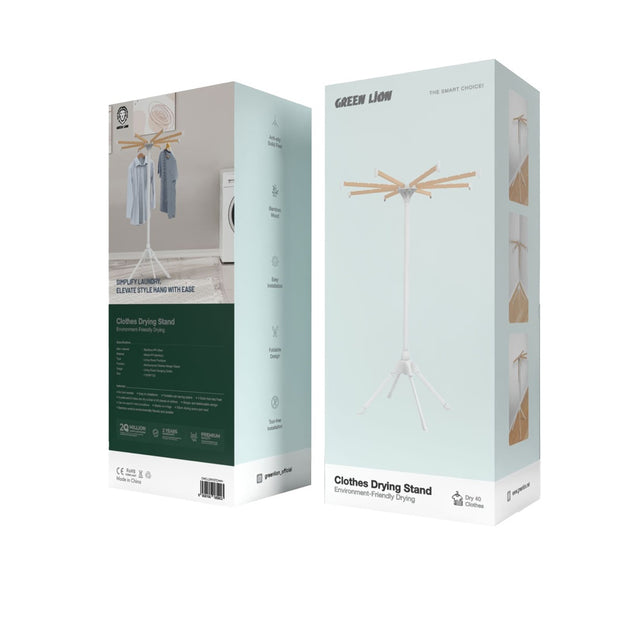 מתלה ייבוש בגדים Green Lion Clothes Drying Stand – לבן