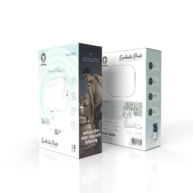אוזניות אלחוטיות Green Lion Earbuds Pro2 עם ביטול רעש פעיל – לבן 🎧🤍
