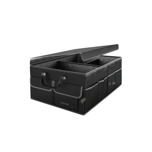 ארגונית תא מטען לרכב Green Lion Car Trunk Organizer 57L – שחור 🚗🖤