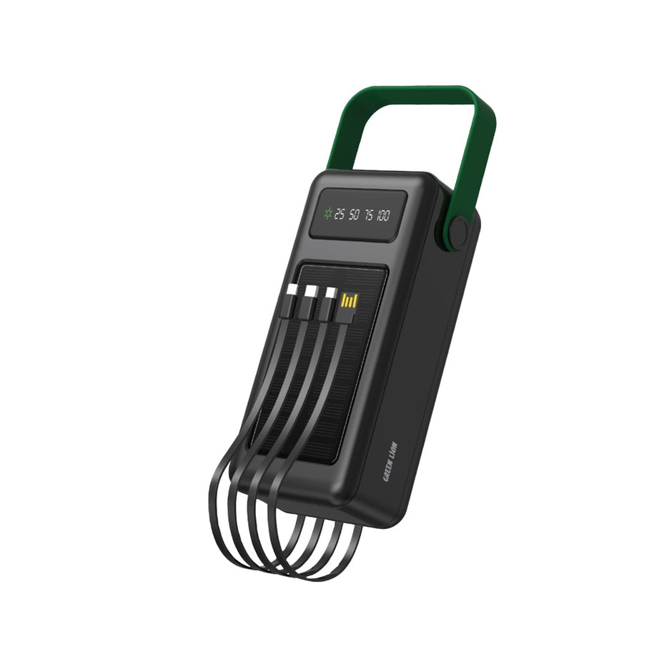 מטען נייד סולארי Green Lion Solar Max Power Bank 50000mAh – שחור