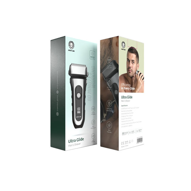 מכונת גילוח לראש ולפנים Green Lion Ultra Glide Men’s Shaver – שחור 🖤
