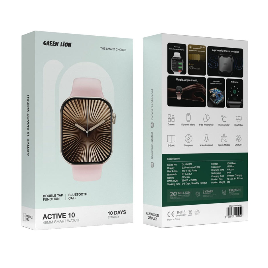 שעון חכם Green Lion Active 10 Smart Watch 46MM