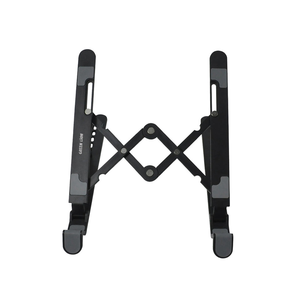 מעמד מתקפל למחשב נייד Green Lion Foldable Laptop Stand 7 Tilts – שחור 💻⚙️🖤
