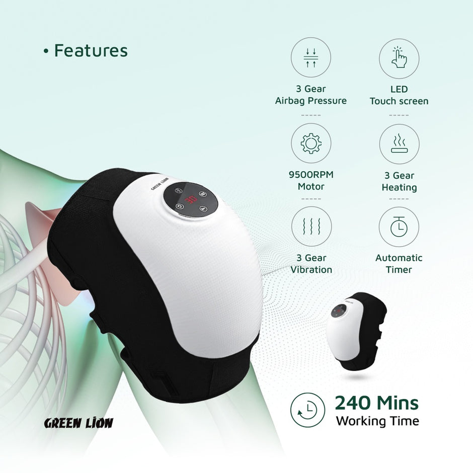 מכשיר עיסוי מפרקים Green Lion Joint Massager – לבן 🤍✨