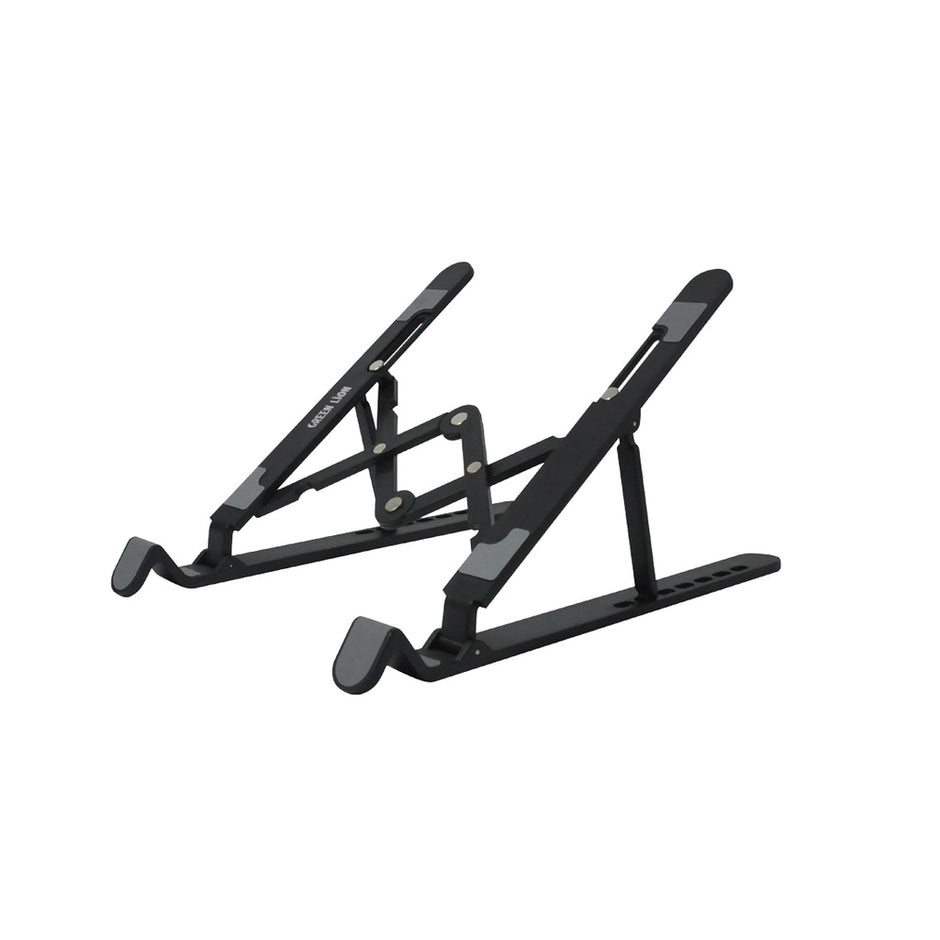 מעמד מתקפל למחשב נייד Green Lion Foldable Laptop Stand 7 Tilts – שחור 💻⚙️🖤