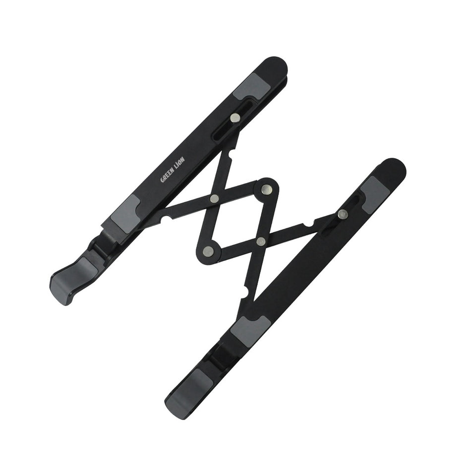 מעמד מתקפל למחשב נייד Green Lion Foldable Laptop Stand 7 Tilts – שחור 💻⚙️🖤