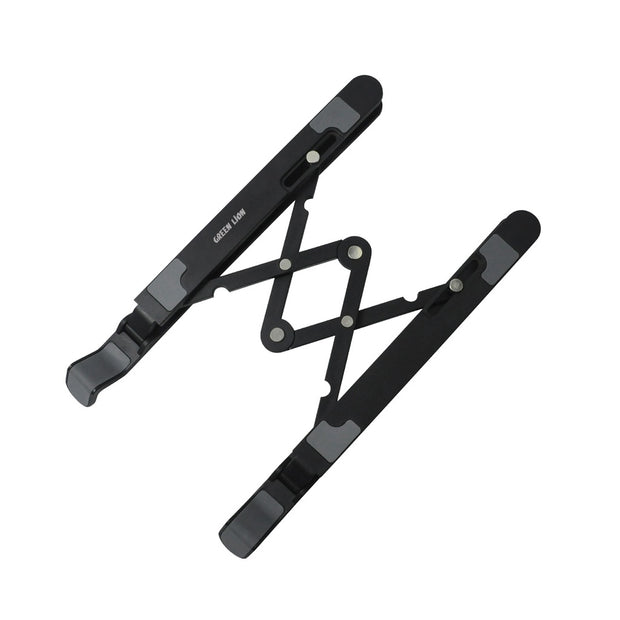 מעמד מתקפל למחשב נייד Green Lion Foldable Laptop Stand 7 Tilts – שחור 💻⚙️🖤