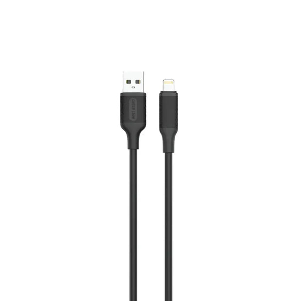כבל טעינה Green Lion USB-A ל-Lightning עשוי PVC באורך 3 מטר – שחור