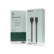כבל טעינה Green Lion USB-A ל-USB-C עשוי PVC באורך 3 מטר – שחור