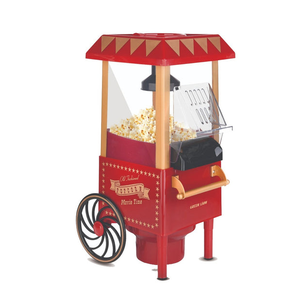 מכונת פופקורן וינטג’ Green Lion Vintage Popcorn Maker 1200W 270mL – אדום