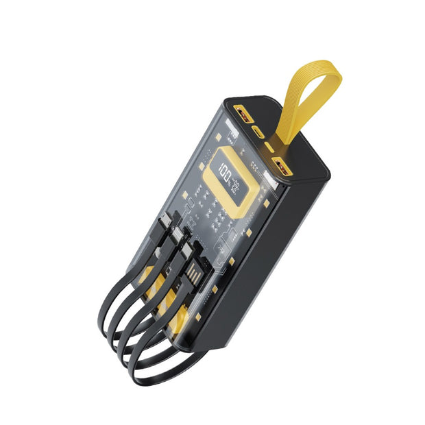 מטען נייד Green Lion Transparent Pro Power Bank 20000mAh – שחור