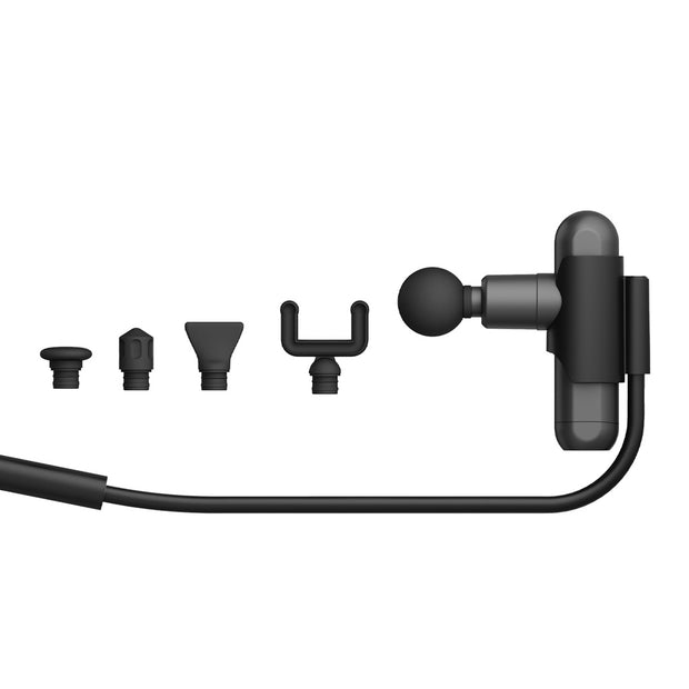 מכשיר עיסוי ידני מתמשך Green Lion Long Handle Massage Gun – שחור 🖤