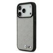 BMW Luxury MagSafe PU Leather Case – iPhone 17 Pro | Grey