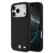 BMW Luxury MagSafe PU Leather Case – iPhone 17 Pro | Black