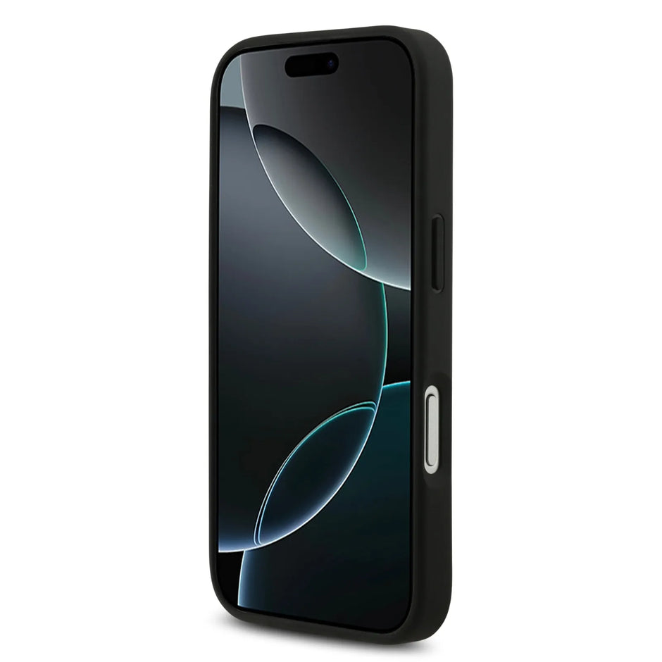 BMW Luxury MagSafe PU Leather Case – iPhone 17 Pro | Black