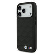 BMW Luxury MagSafe PU Leather Case – iPhone 17 Pro | Black