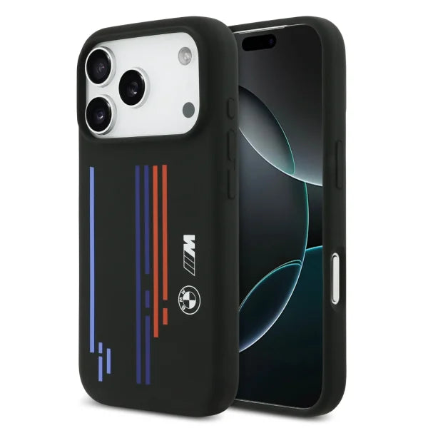 BMW Luxury MagSafe Liquid Silicone Case – iPhone 17 Pro | Black