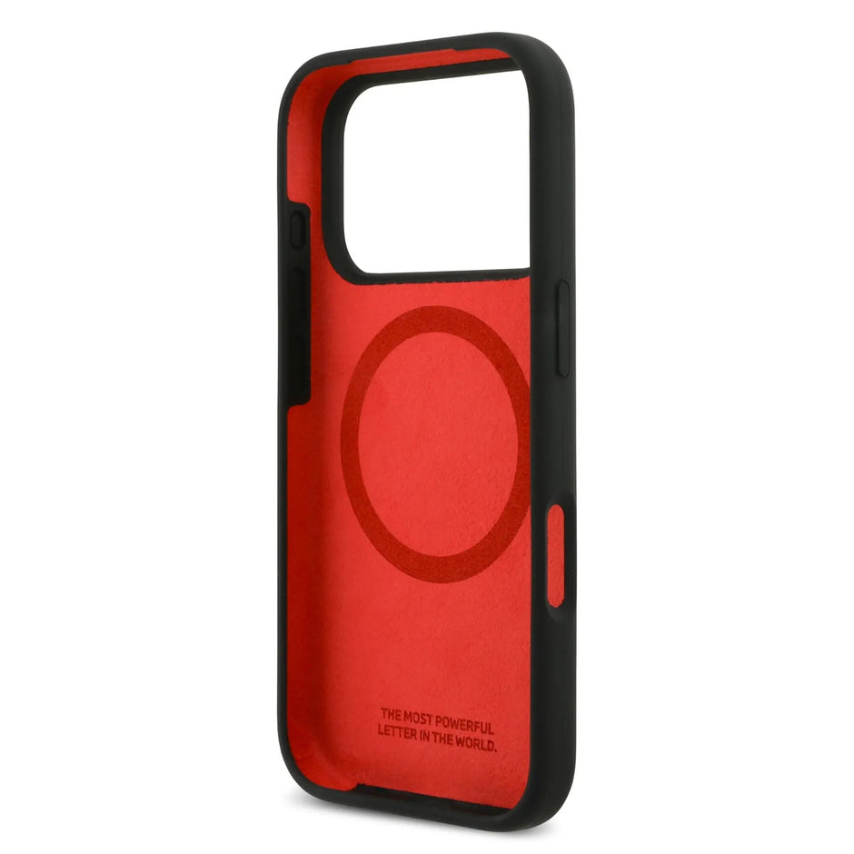 BMW Luxury MagSafe Liquid Silicone Case – iPhone 17 Pro Max | Black