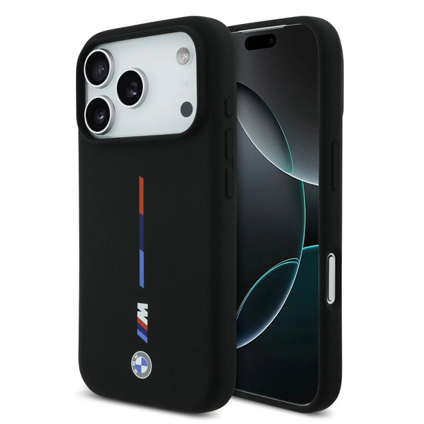 BMW Luxury MagSafe Liquid Silicone Case – iPhone 17 Pro | Black