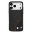 BMW Luxury PU Leather & Carbon Case – iPhone 17 Pro Max | Black