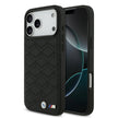 BMW Luxury MagSafe PU Leather Case – iPhone 17 Pro Max | Black