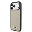 BMW Luxury MagSafe Full Wrapped Leather Case – iPhone 17 Pro Max | Grey