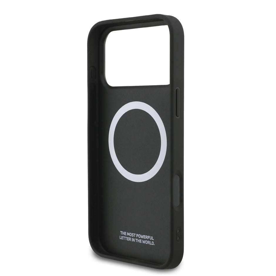 BMW Luxury MagSafe Full Wrapped Leather Case – iPhone 17 Pro Max | Red