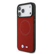 BMW Luxury MagSafe Full Wrapped Leather Case – iPhone 17 Pro Max | Red