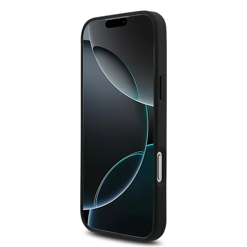 BMW Luxury MagSafe PU Quilted Leather Case – iPhone 17 Pro Max | Black