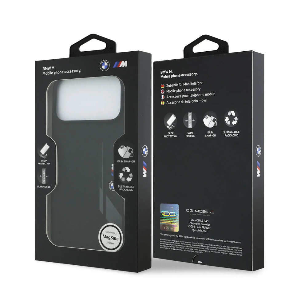 BMW Luxury MagSafe Liquid Silicone Case – iPhone 17 Pro Max | Black