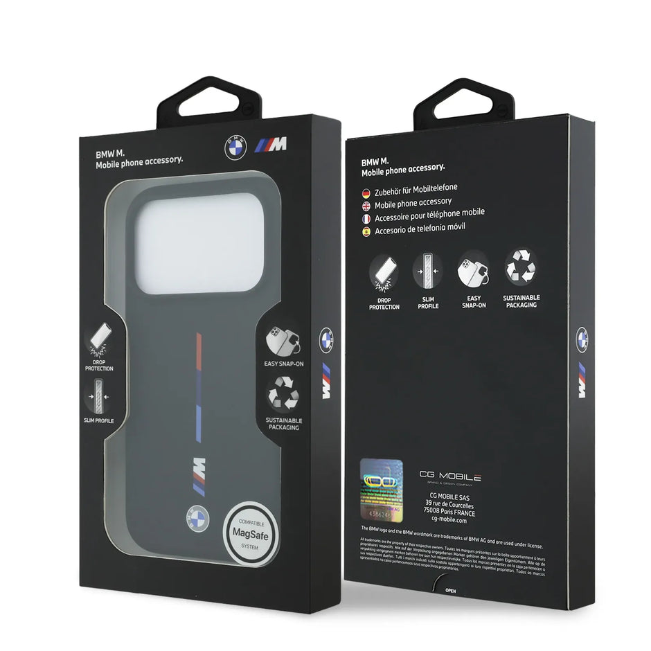 BMW Luxury MagSafe Liquid Silicone Case – iPhone 17 Pro Max | Black