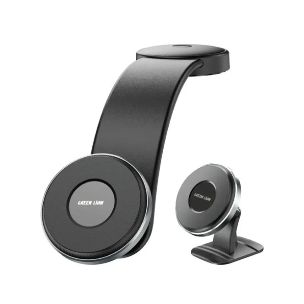 מחזיק טלפון לרכב 2 ב־1 מגנטי Green Lion 2 in 1 MagFlex Car Phone Holder – שחור