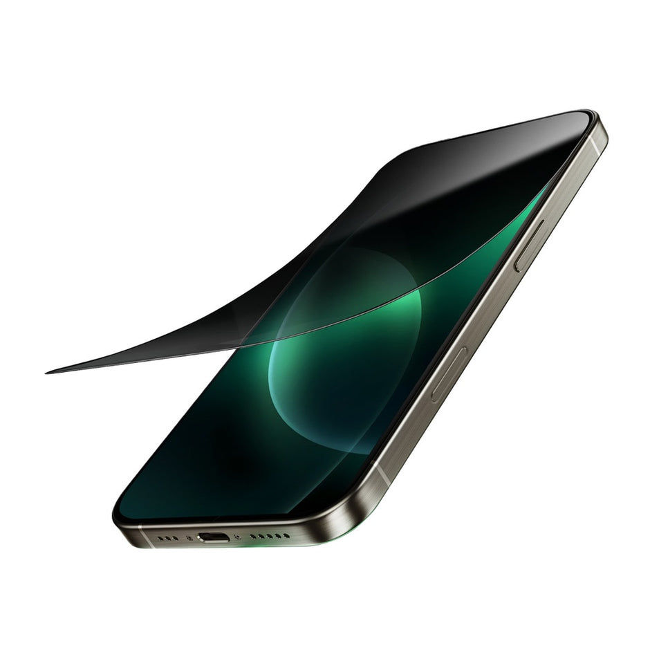 מגן מסך פרטיות Green Lion 9H Steve Privacy Anti-Peeping Glass – מסגרת שחורה 🕶️📱🛡️