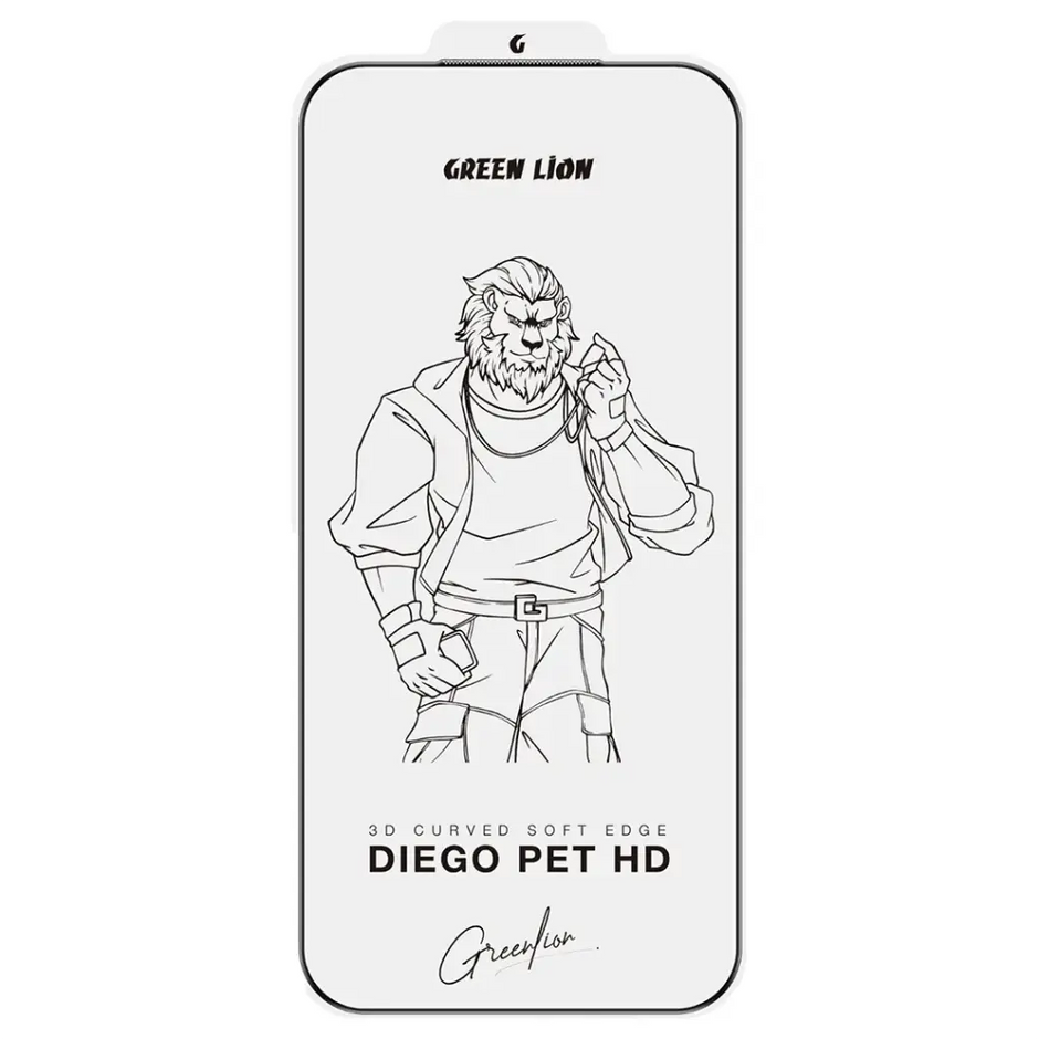 מגן מסך Green Lion Diego PET HD לאייפון 17 Pro / Pro Max – שקוף 🛡️📱