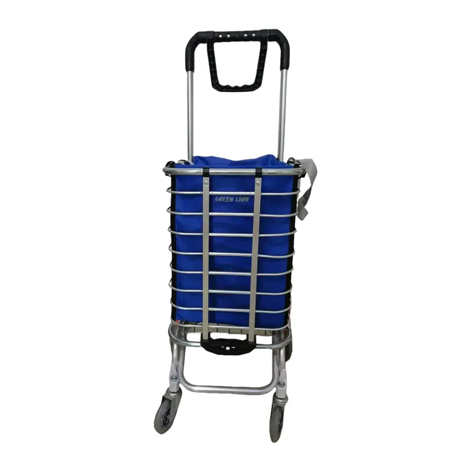 עגלה מתקפלת Green Lion Foldable Shopping Trolley – כסף