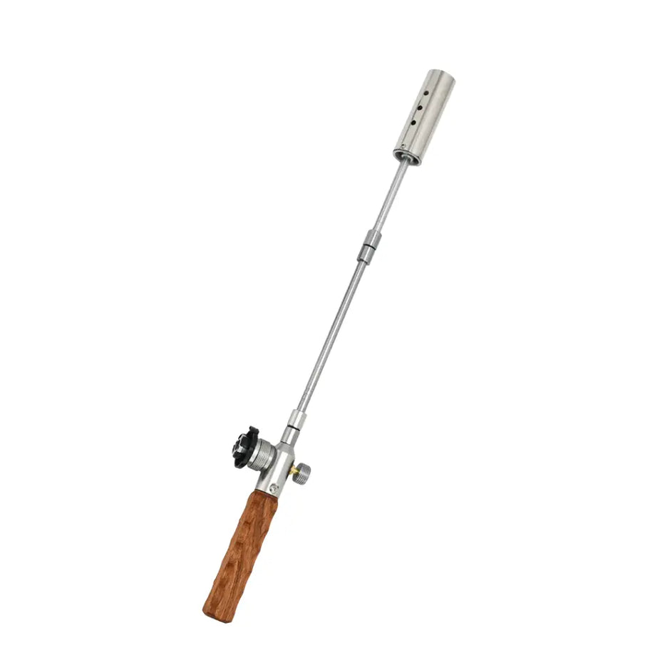 מצית גז להבה לקמפינג Green Lion Flame Torch – כסוף 🔥✨