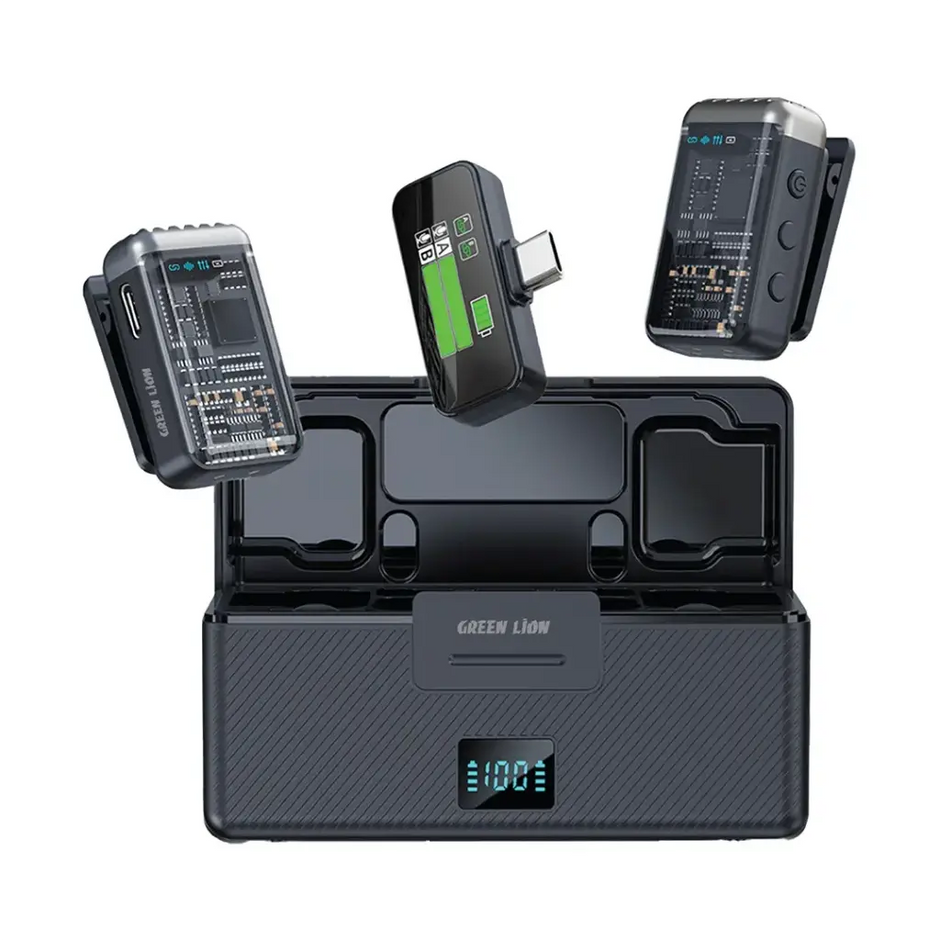 מיקרופון Green Lion GM-90X Type-C – שחור 🎤⚡