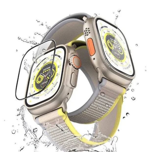 מגן זכוכית מלא לשעון Apple Watch 49mm Ultra Pro HD Glass Full Protection – שקוף