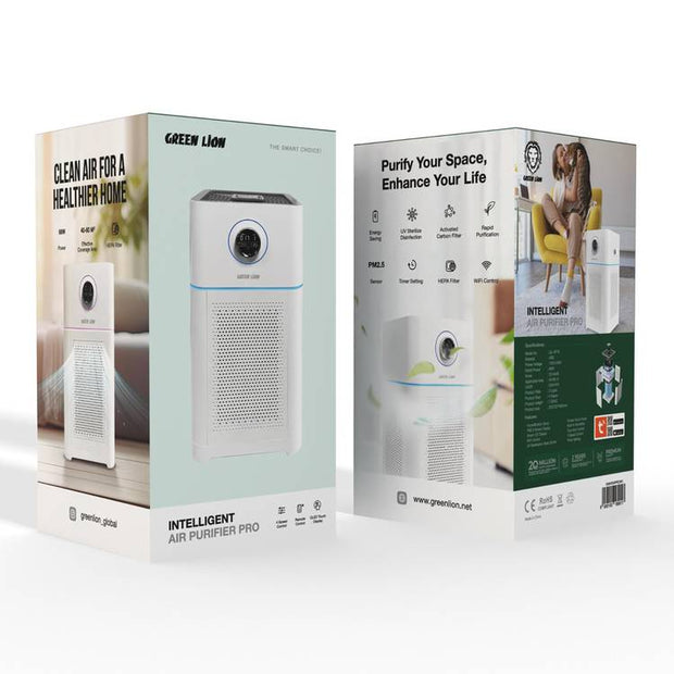 מטהר אוויר חכם Green Lion Intelligent Air Purifier Pro – לבן